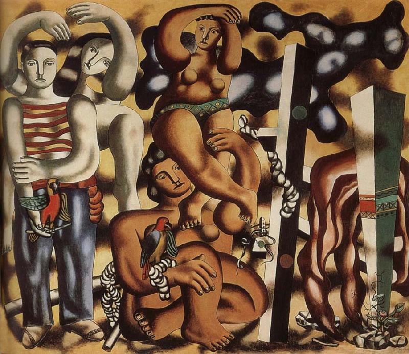 Fernard Leger The composition having two parrot